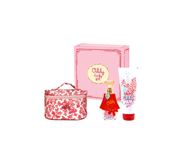 Oilily : Lucky Girl Giftset, met een Eau de Parfum 75 ml + bdg 250 ml
