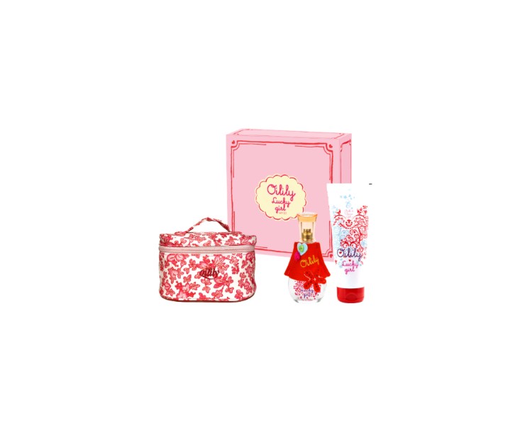 Oilily : Lucky Girl Giftset, met een Eau de Parfum 75 ml + bdg 250 ml