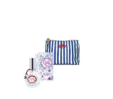 Oilily : Blue sparkle edt 25 ml + small cosmetic bag