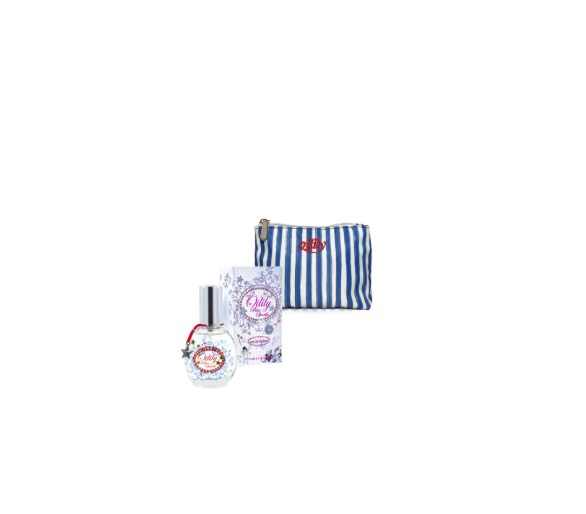 Oilily : Blue sparkle edt 25 ml + small cosmetic bag