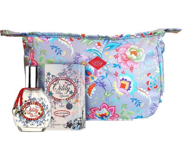 Oilily : Blue Sparkle 25 ml - Eau De Toilette – Met Grijze Toillettas