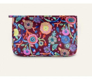 OILILY Flowers Colle cosmetic bag - tawny port