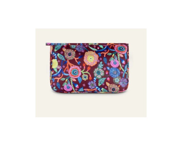 OILILY Flowers Colle cosmetic bag - tawny port