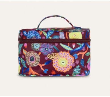 OILILY Flowers Colle beautycase - tawny port