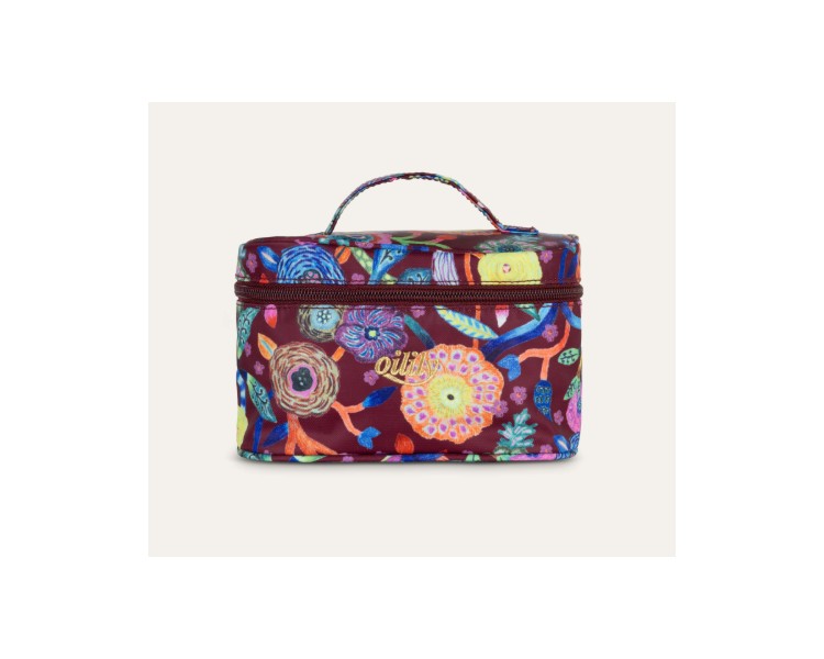 OILILY Flowers Colle beautycase - tawny port