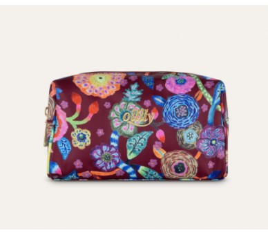 OILILY Flowers pol pouch - tawny port