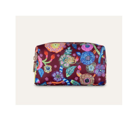 OILILY Flowers pol pouch - tawny port