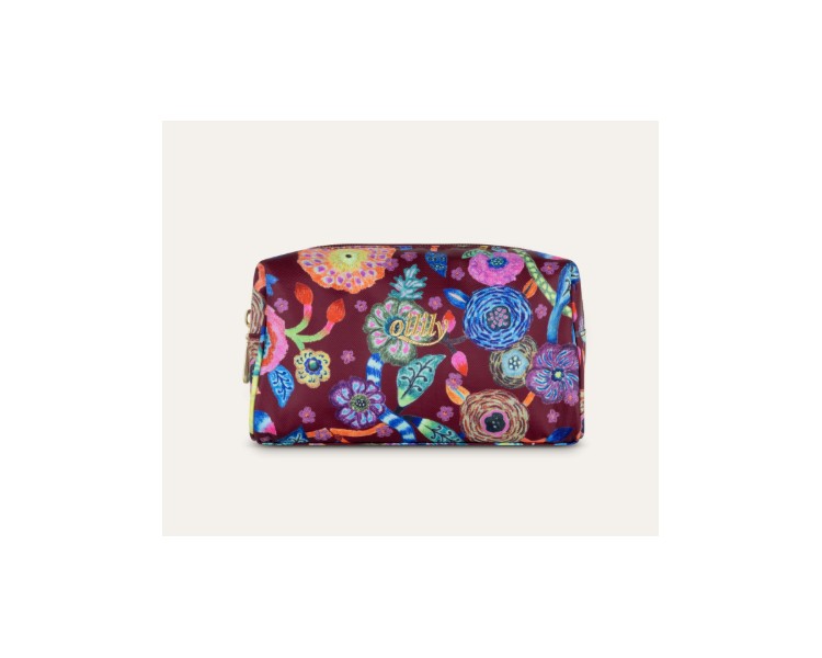 OILILY Flowers pol pouch - tawny port