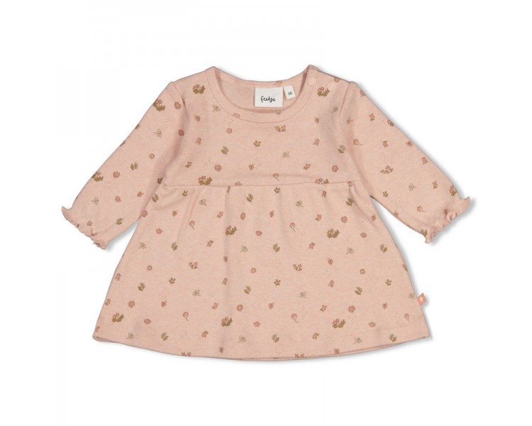 FEETJE : Jurk pointelle rib AOP - Fall in Love