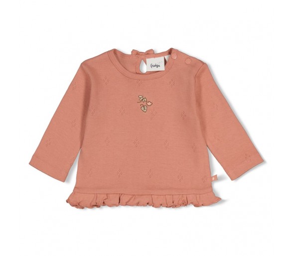 FEETJE : Longsleeve pointelle rib - Fall in Love
