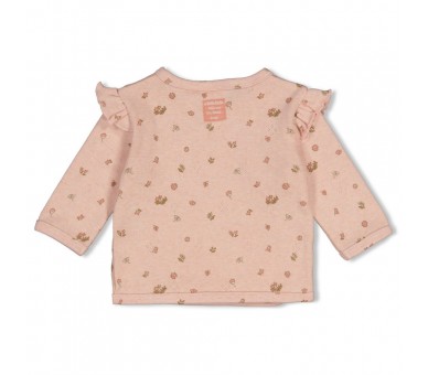 FEETJE : Overslagshirt pointelle rib AOP - Fall in