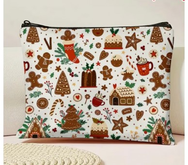 Christmas Toiletry Bag – Gingerbread Christmas