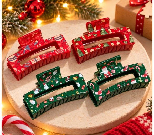 Christmas Hair Claw Clip – Cute & Festive Hair Accessory!