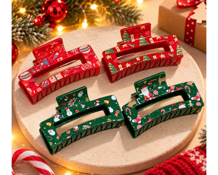 Christmas Hair Claw Clip – Cute & Festive Hair Accessory!