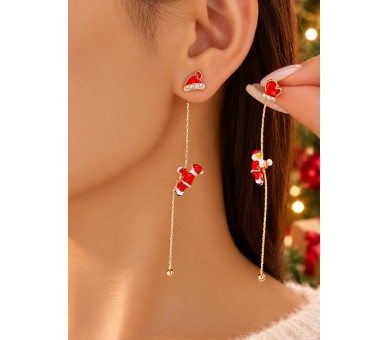 Cute Santa Claus Dangle Earrings