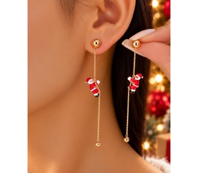 Cute Santa Claus Dangle Earrings