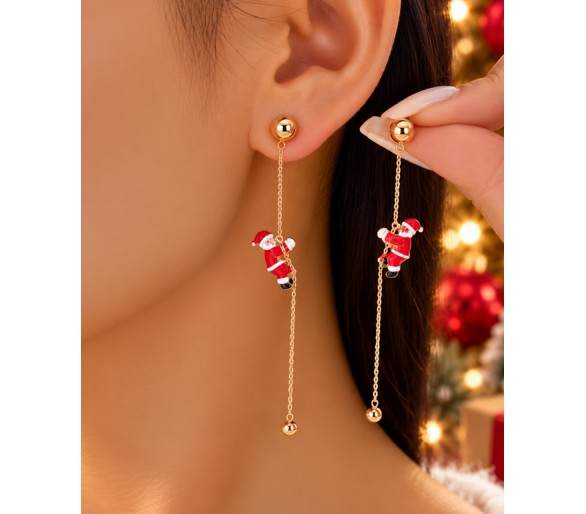 Cute Santa Claus Dangle Earrings
