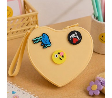 Petikids Pochette cœur – jaune