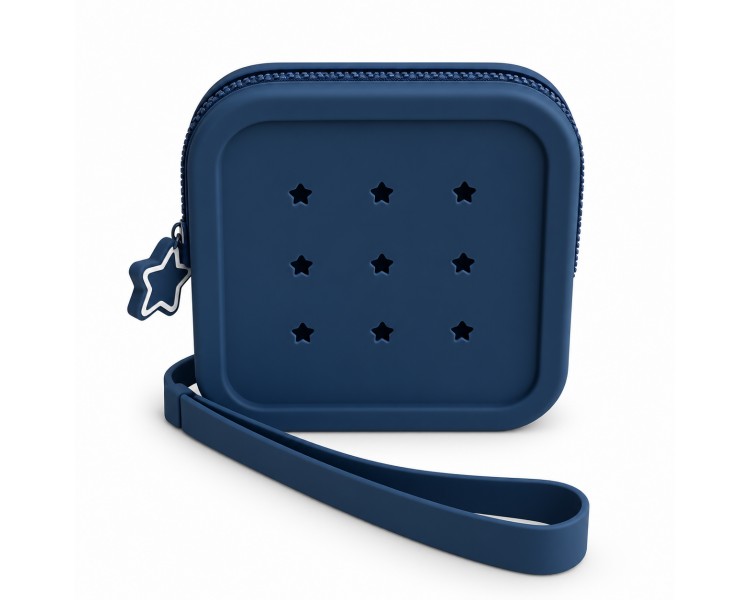 Petikids Porte-monnaie carré – bleu marine