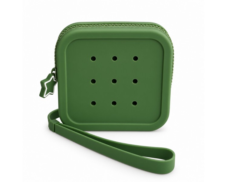 Petikids Porte-monnaie carré – vert kaki