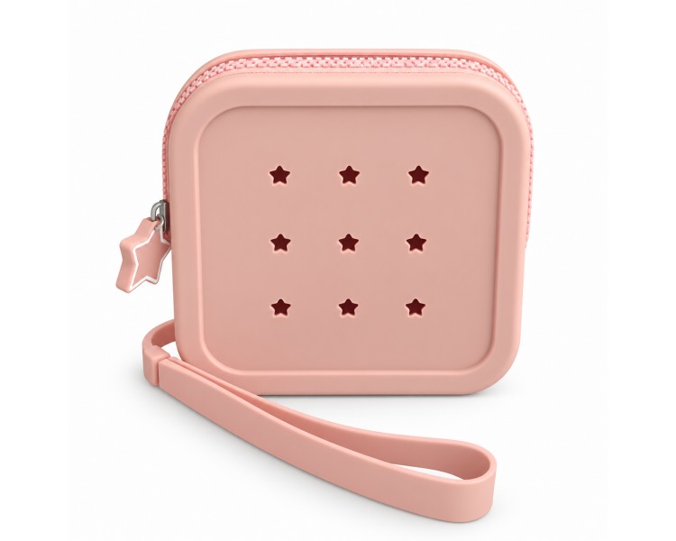 Petikids Porte-monnaie carré – rose clair