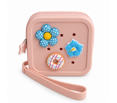 Petikids Porte-monnaie carré – rose clair