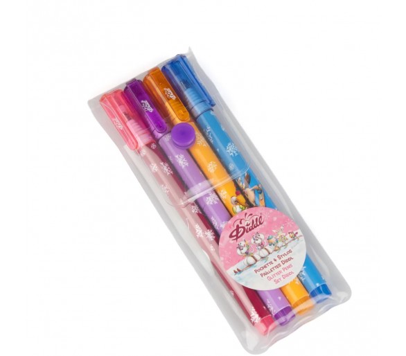 Diddl glitterpennen – set van 4