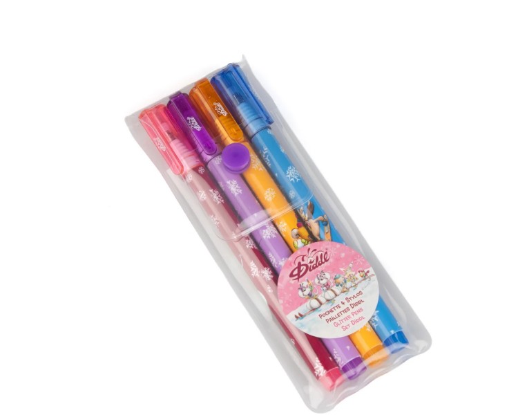 Diddl glitterpennen – set van 4