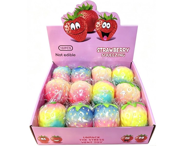 Slow rising squishy aardbei regenboog