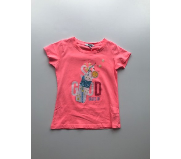 T-shirt "été" rose fluo