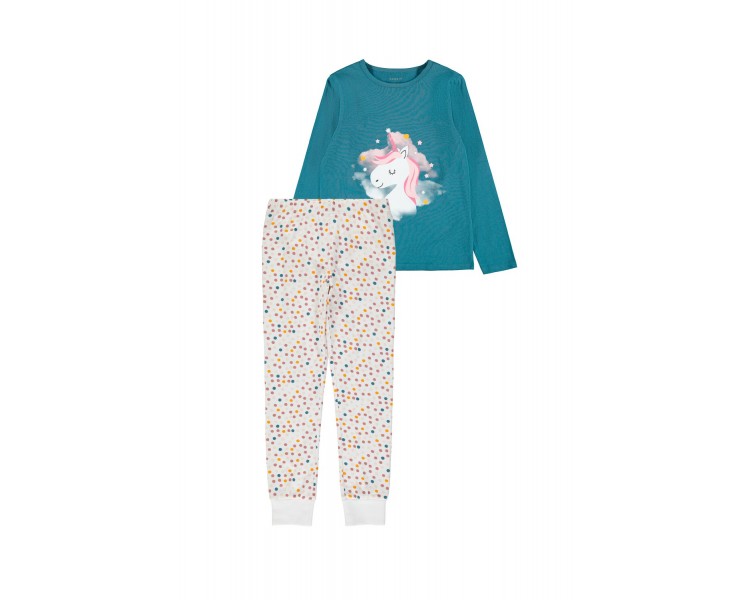 NAME IT : Super leuke 2-delige pyjama unicorn
