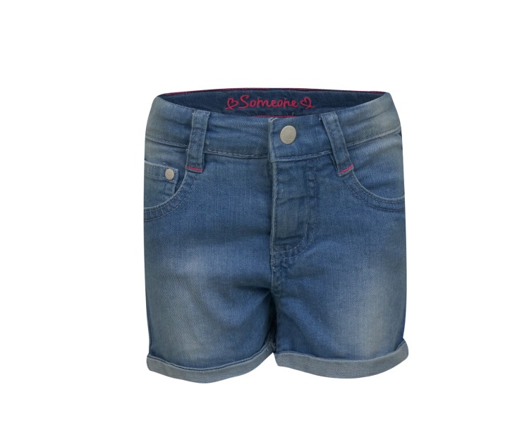 SOMEONE : SHORT DENIM LIGHT BLUE SOMEONE : SHORT DENIM LIGHT BLUE