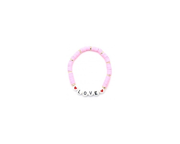 Elastic Bracelet LOVE Pink