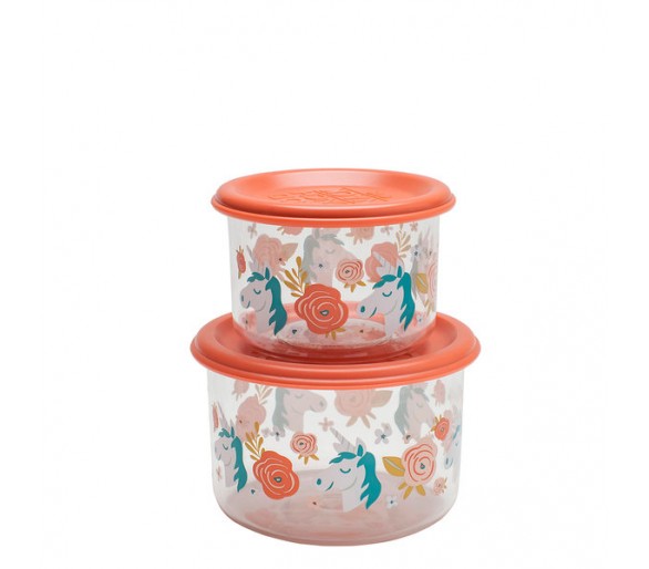 Good Lunch® snack containers (set of 2) Unicorn