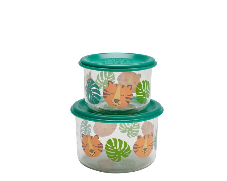 Good Lunch® snack containers (set of 2) Tiger