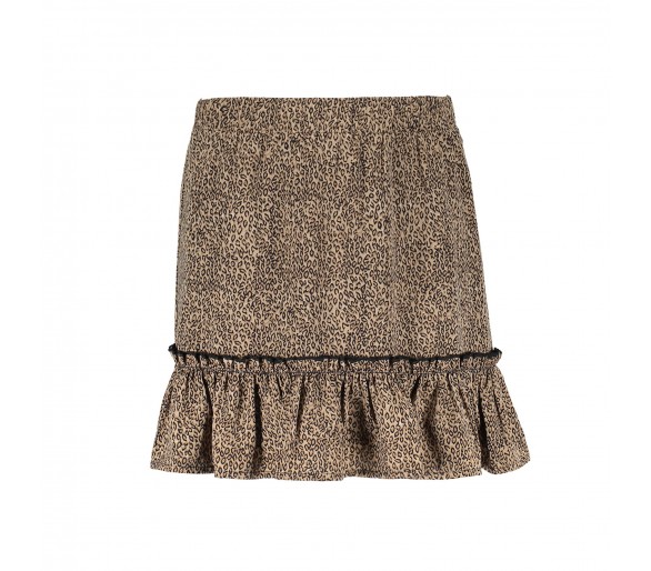 GEISHA : Skirt tapered minimal print sandblack