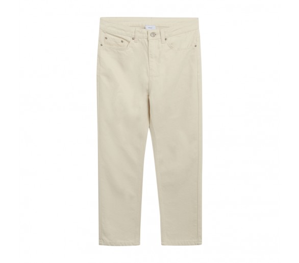 GRUNT : Jean Mom Blanc Cassé