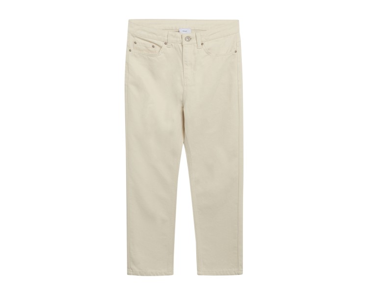 GRUNT : Mom fit kleur jeans beige GRUNT : Mom fit kleur jeans beige