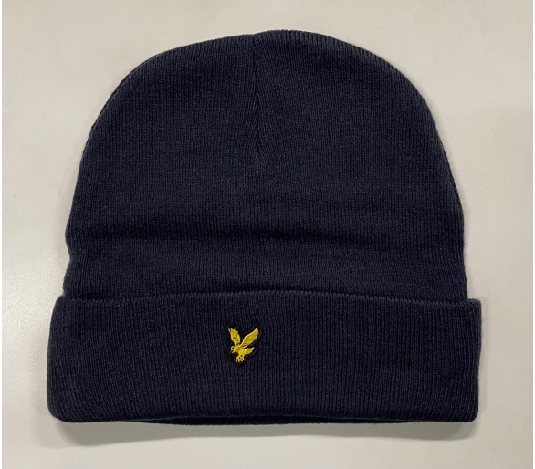 LYLE & SCOTT : LYLE EAGLE BEANIE NAVY BLAZER