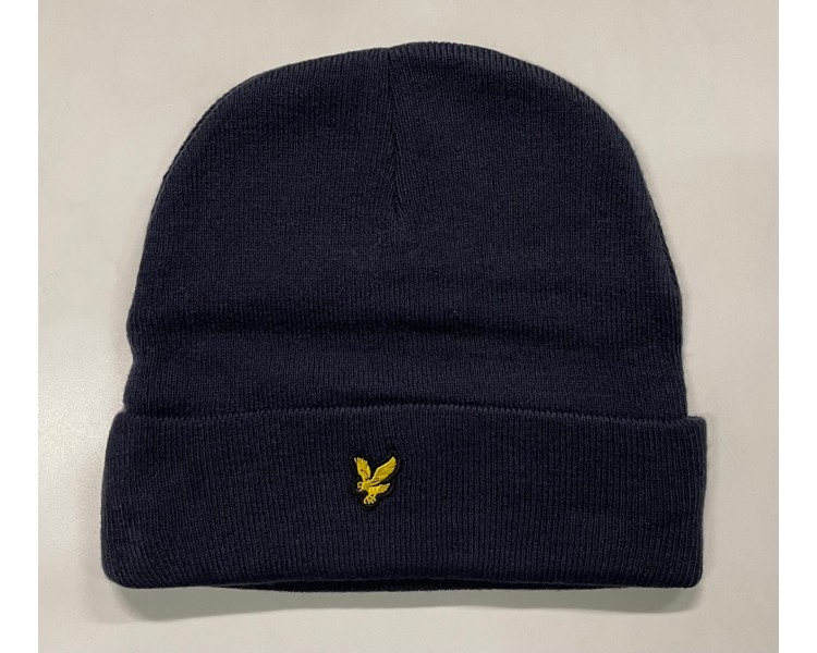 LYLE & SCOTT : LYLE EAGLE BEANIE NAVY BLAZER