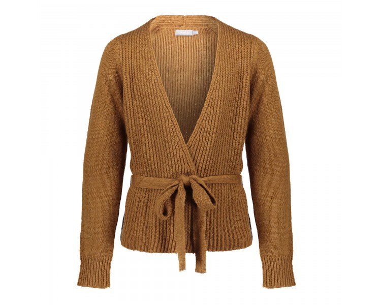 GEISHA : Wrap cardigan camel GEISHA : Wrap cardigan camel