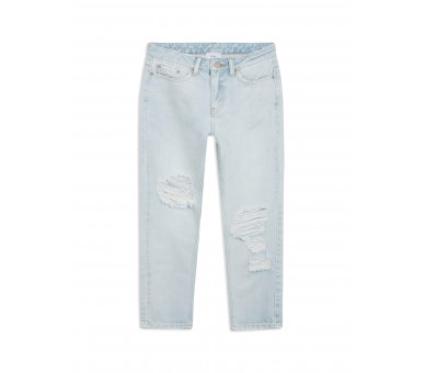 GRUNT : Losse jeans in lichte denim