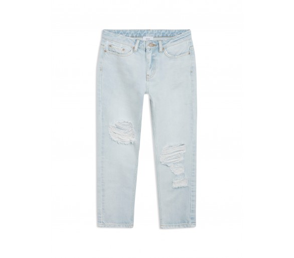 GRUNT : Losse jeans in lichte denim