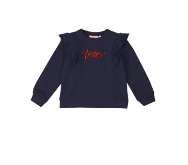 USB2 : Sweater with ruffles "all you need is love"