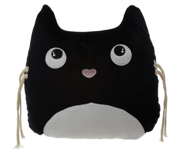 Coussin décoratif en peluche fine pour chat félin