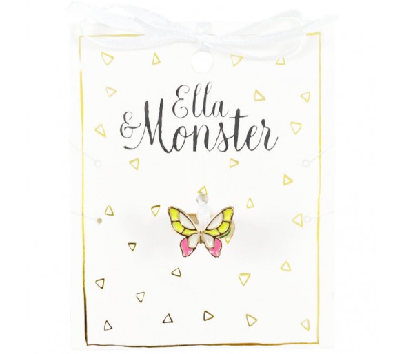 ELLA & MONSTER : Ring Pink Butterfly