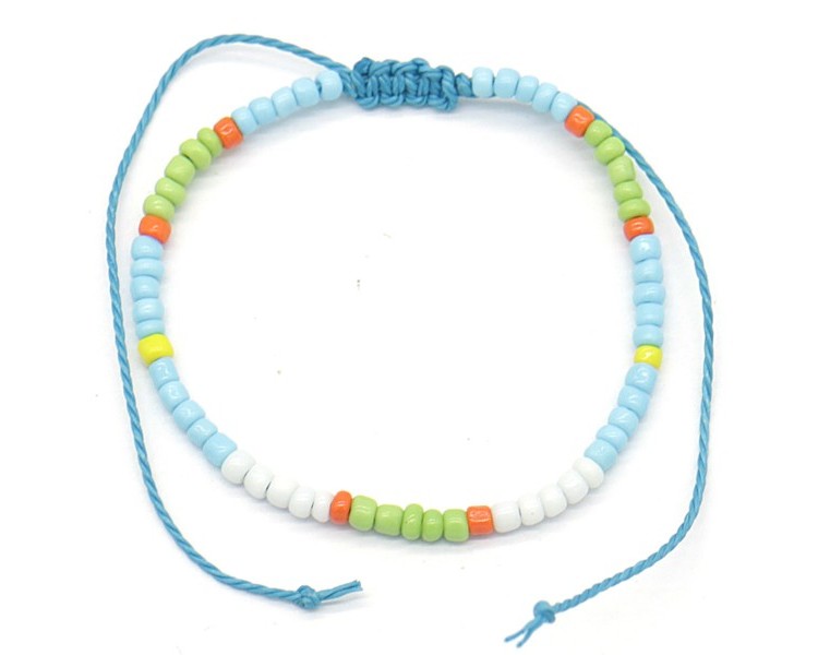 Bracelet Glass Beads Blue