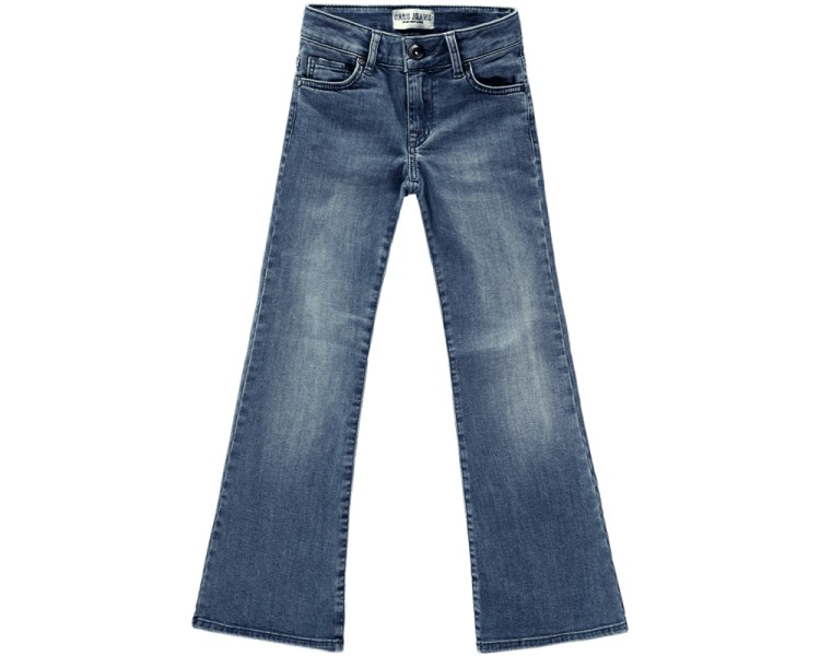 CARS : Flare broek in zachte jeans