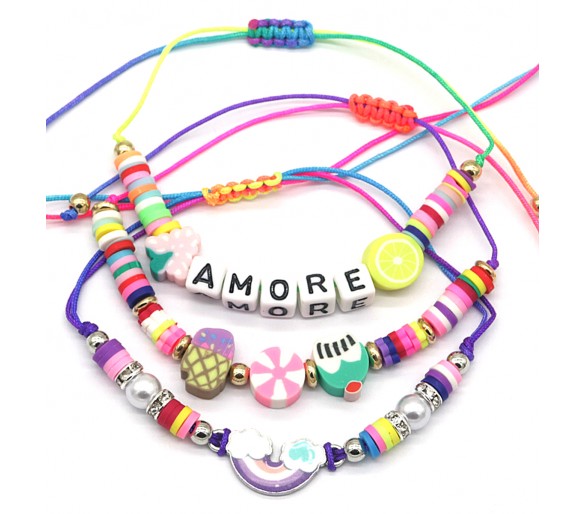 Bracelet 1pcs Amore - Multi mix