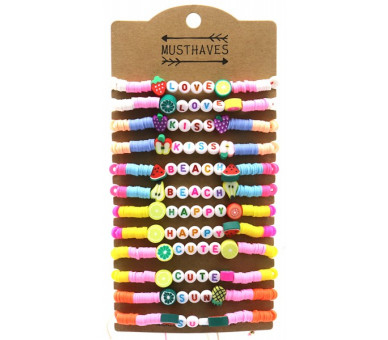 Bracelet set 3 pcs Dreamcatcer and tassel pink